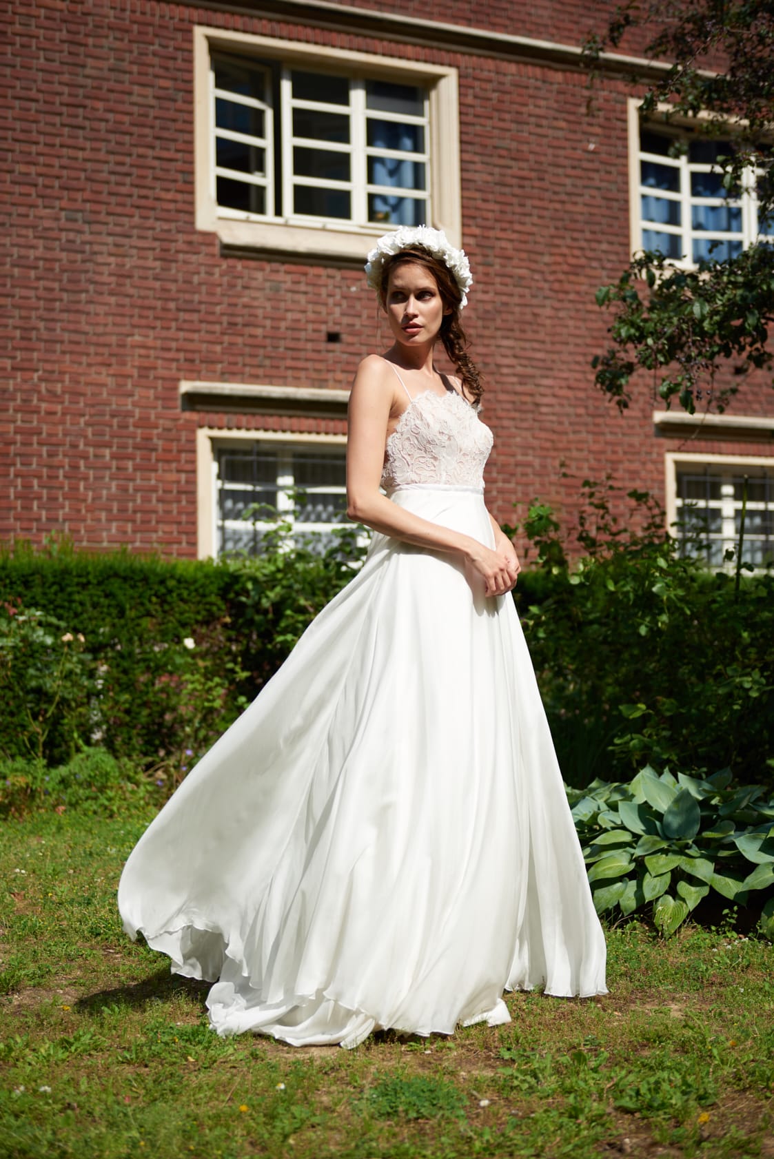 Maison Floret Sur-mesure Travis robe dentelle Lyon soie