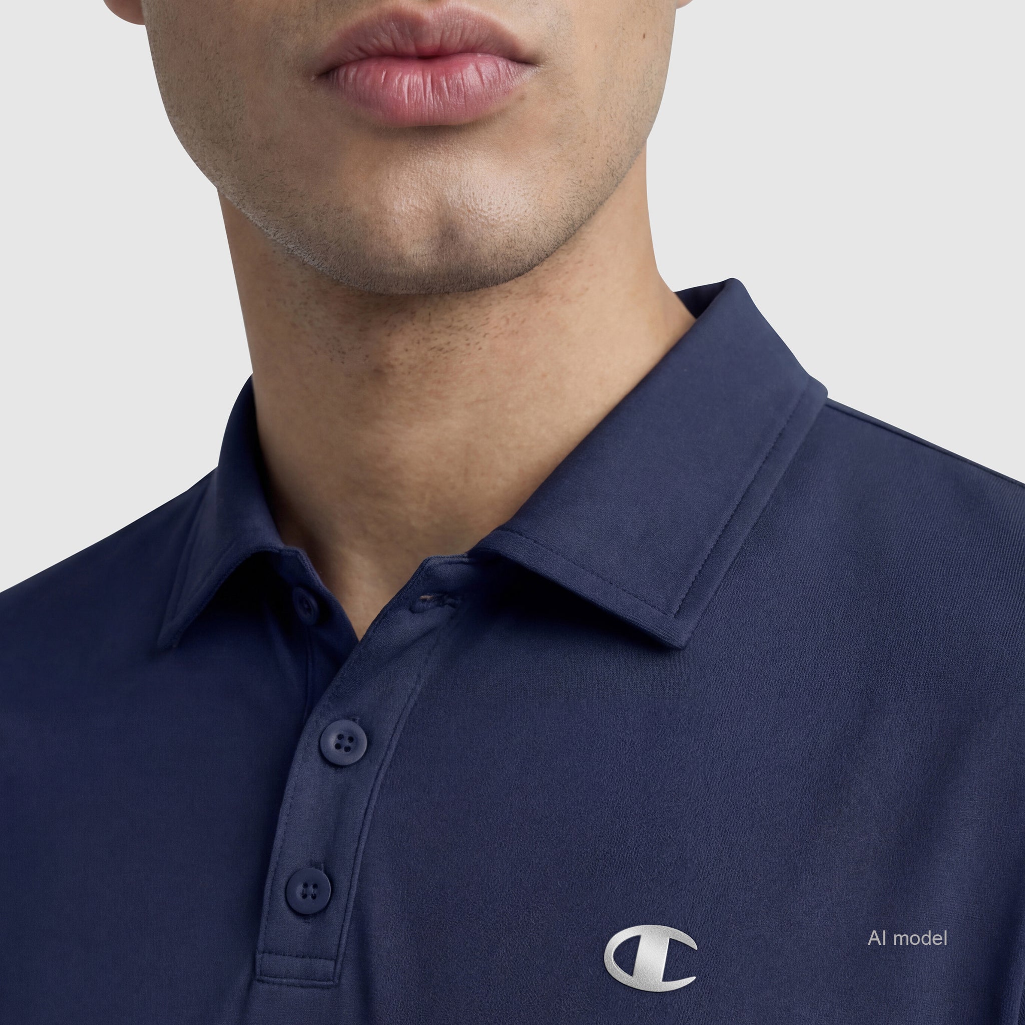 Champion Sport Polo C Logo polo homme Deep Navy stretch