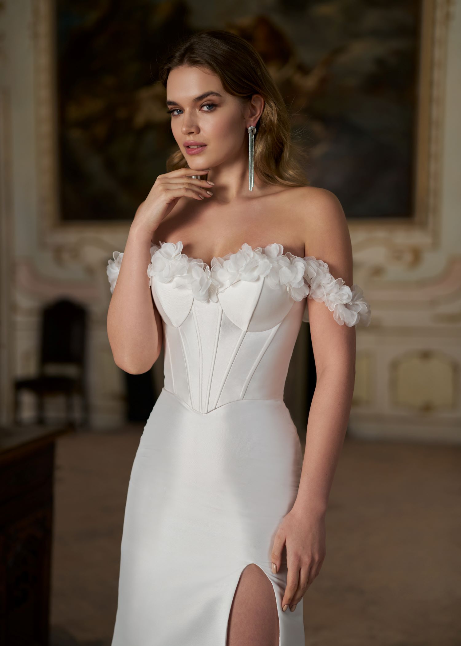 Hervé Paris Mix & Match Norma haut de mariée blanc court