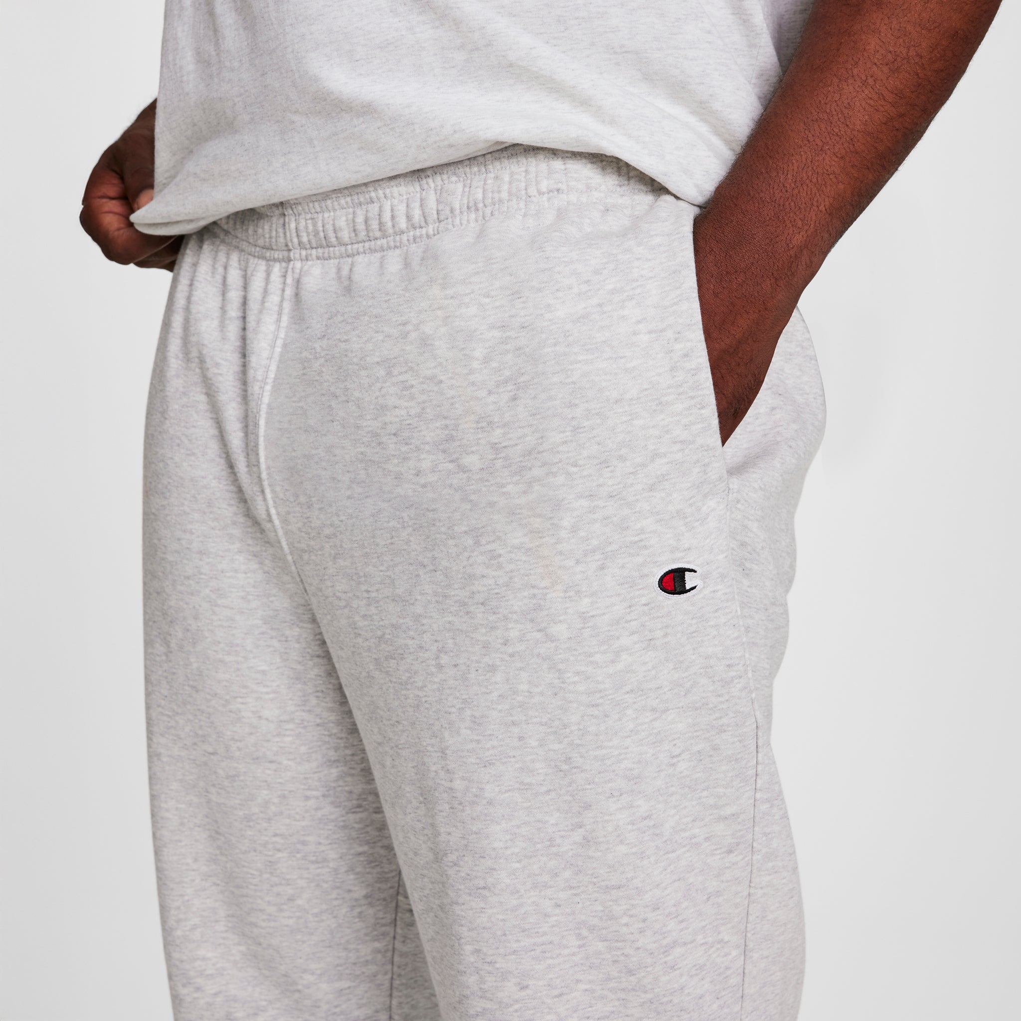 Champion Powerblend Pantalon Jogging Platinum Silver Heather