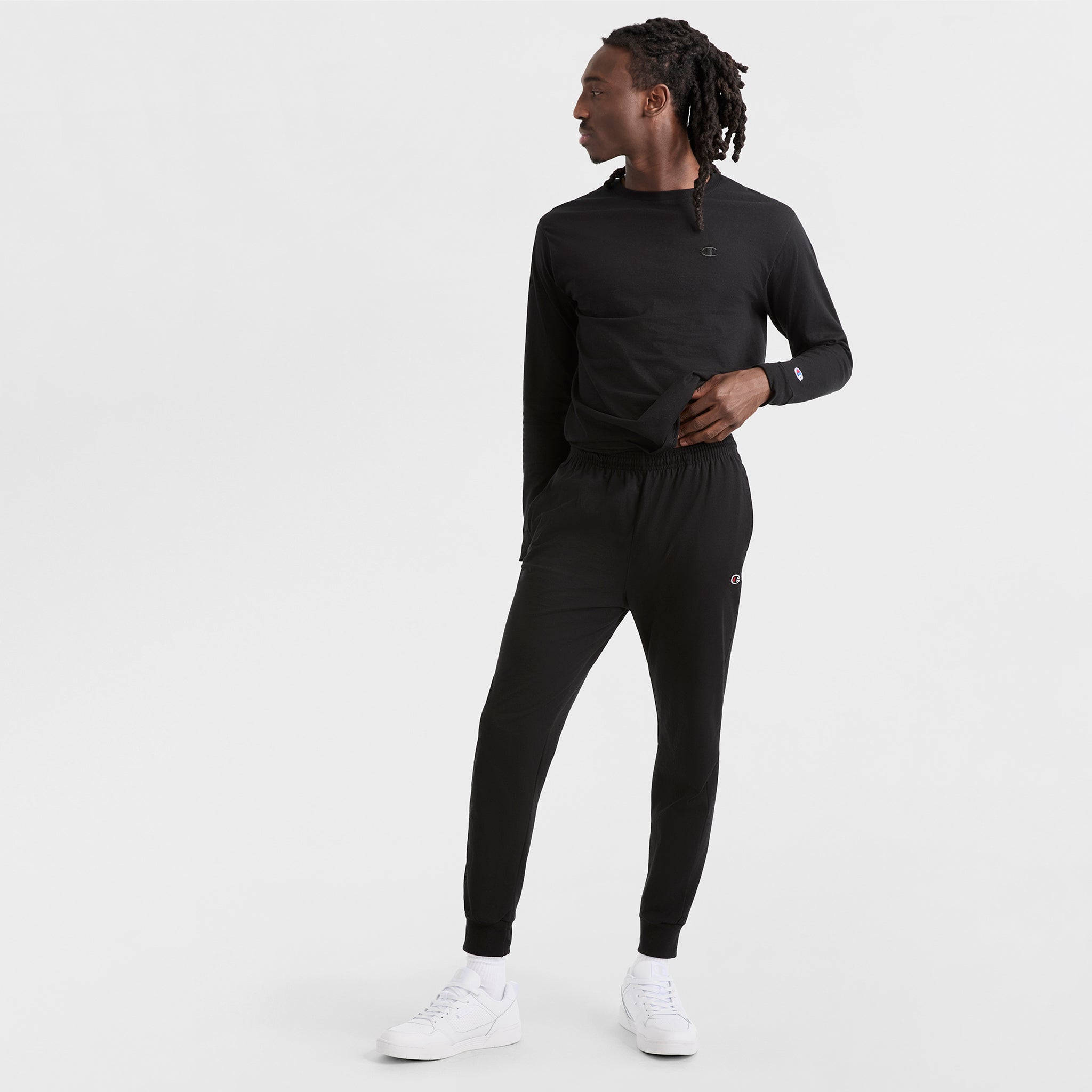 Champion Lounge jogger léger noir homme coton