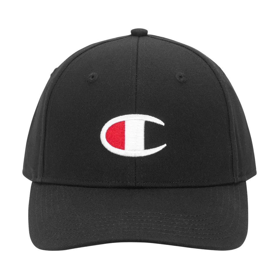 Champion Hats Token casquette noir Black visière préformée coton