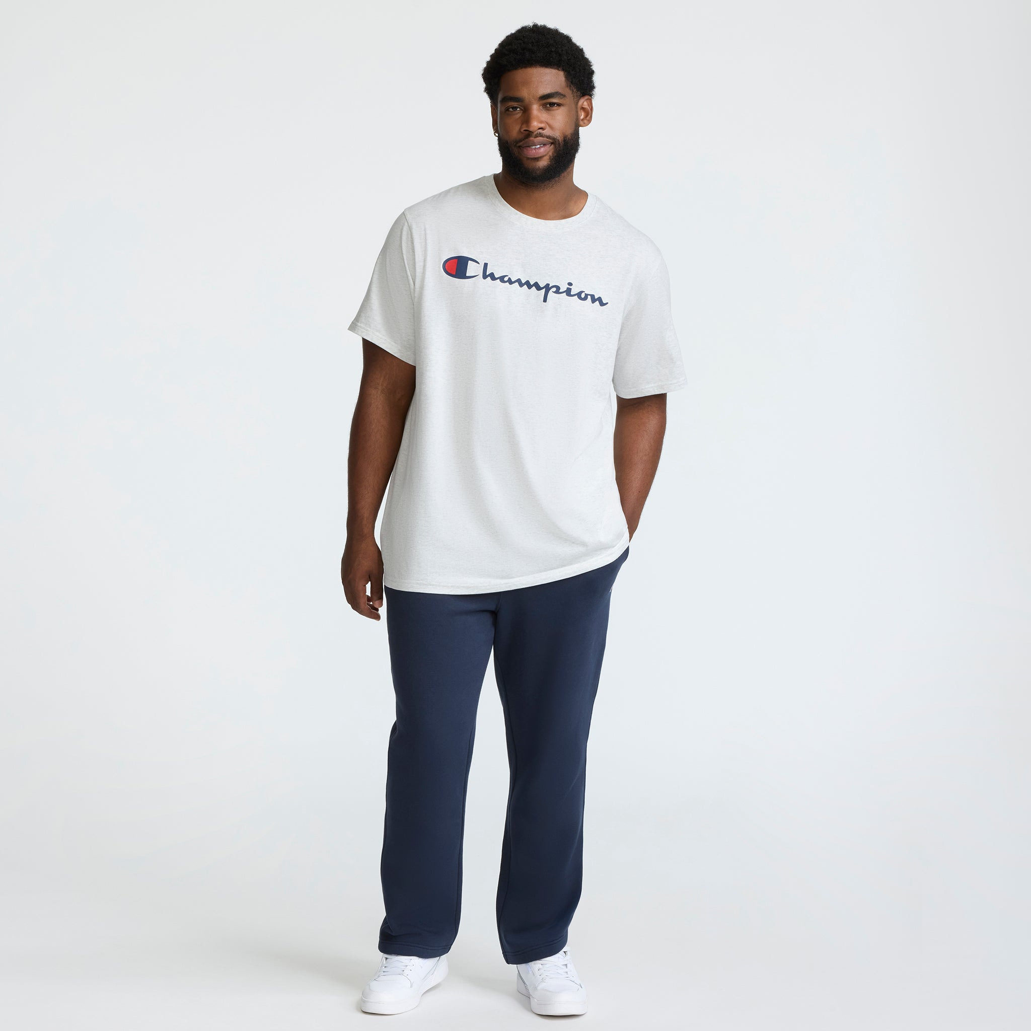 Champion Classic Graphic Script Logo t-shirt gris 3XL 100% coton
