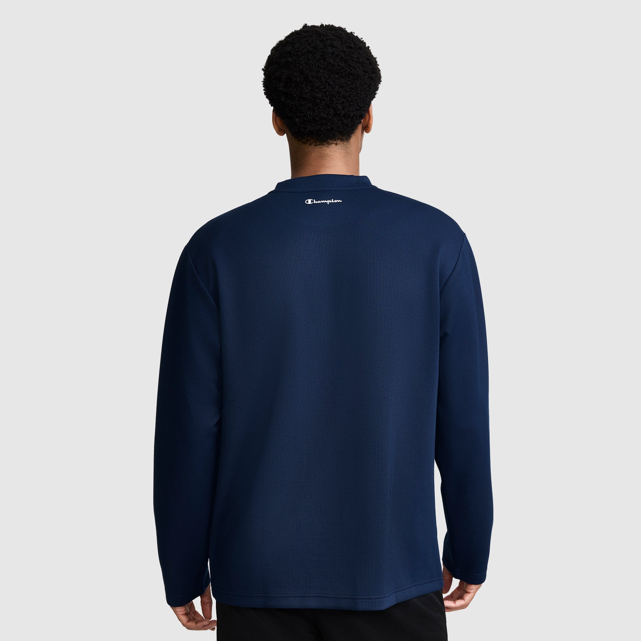 Champion Sport Crewneck C Logo sweat col rond bleu marine