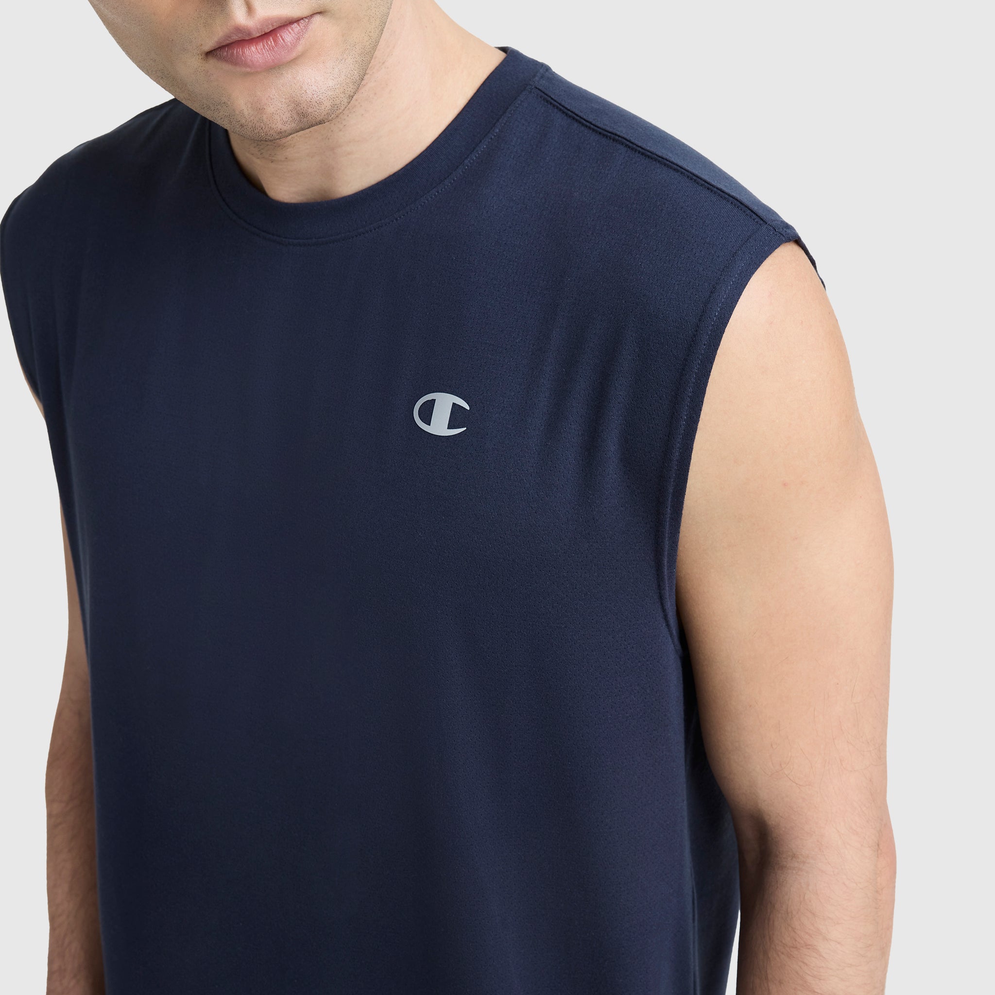Champion Muscle Tee Script T-Shirt Marine
