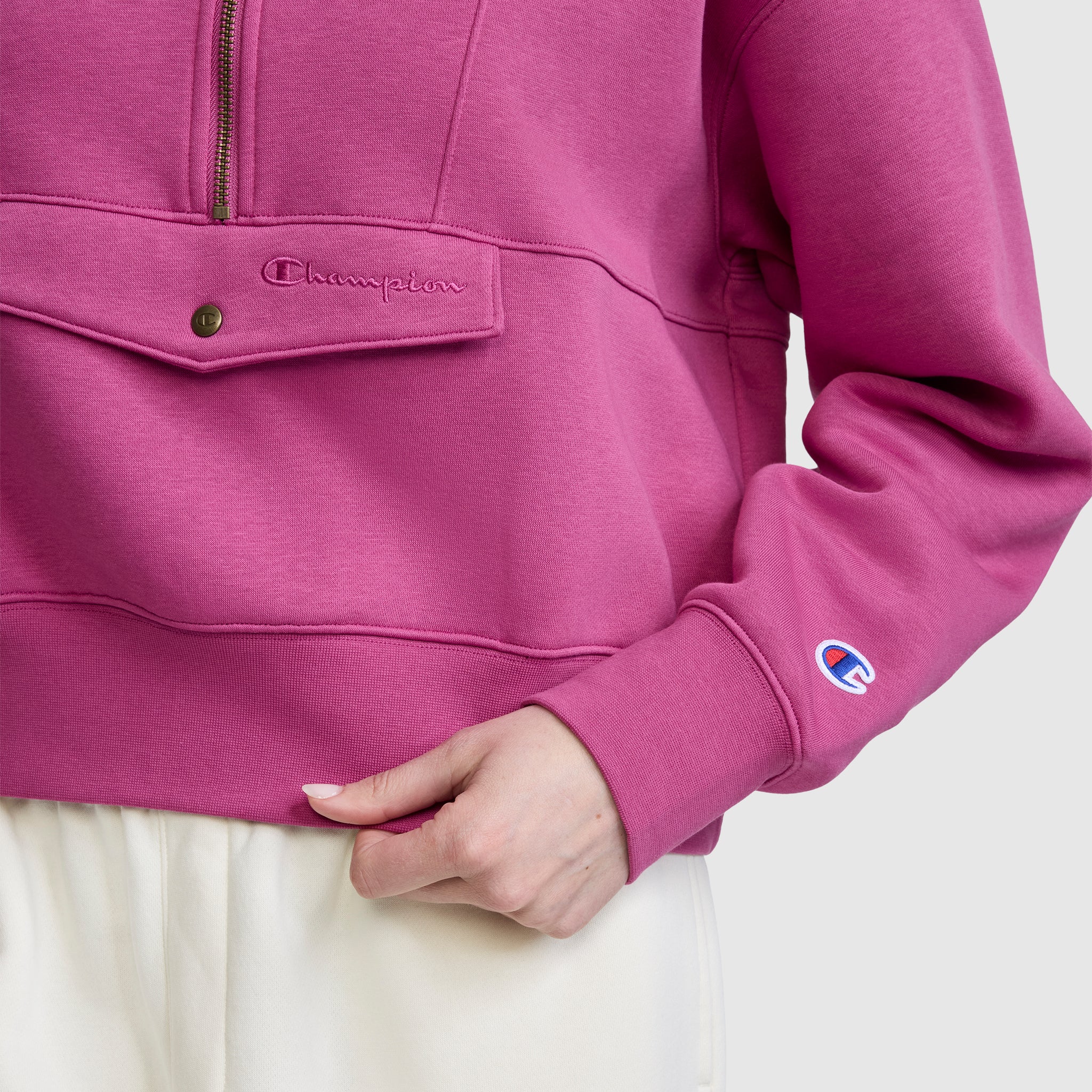 Champion Training Half-Zip sweat polaire violet Vivid Viola molleton