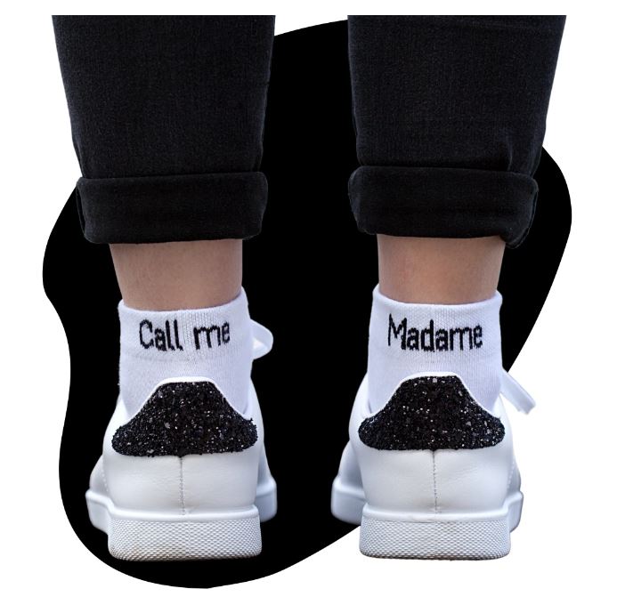 Le Jour de Notre Oui Call Me Madame chaussettes coton