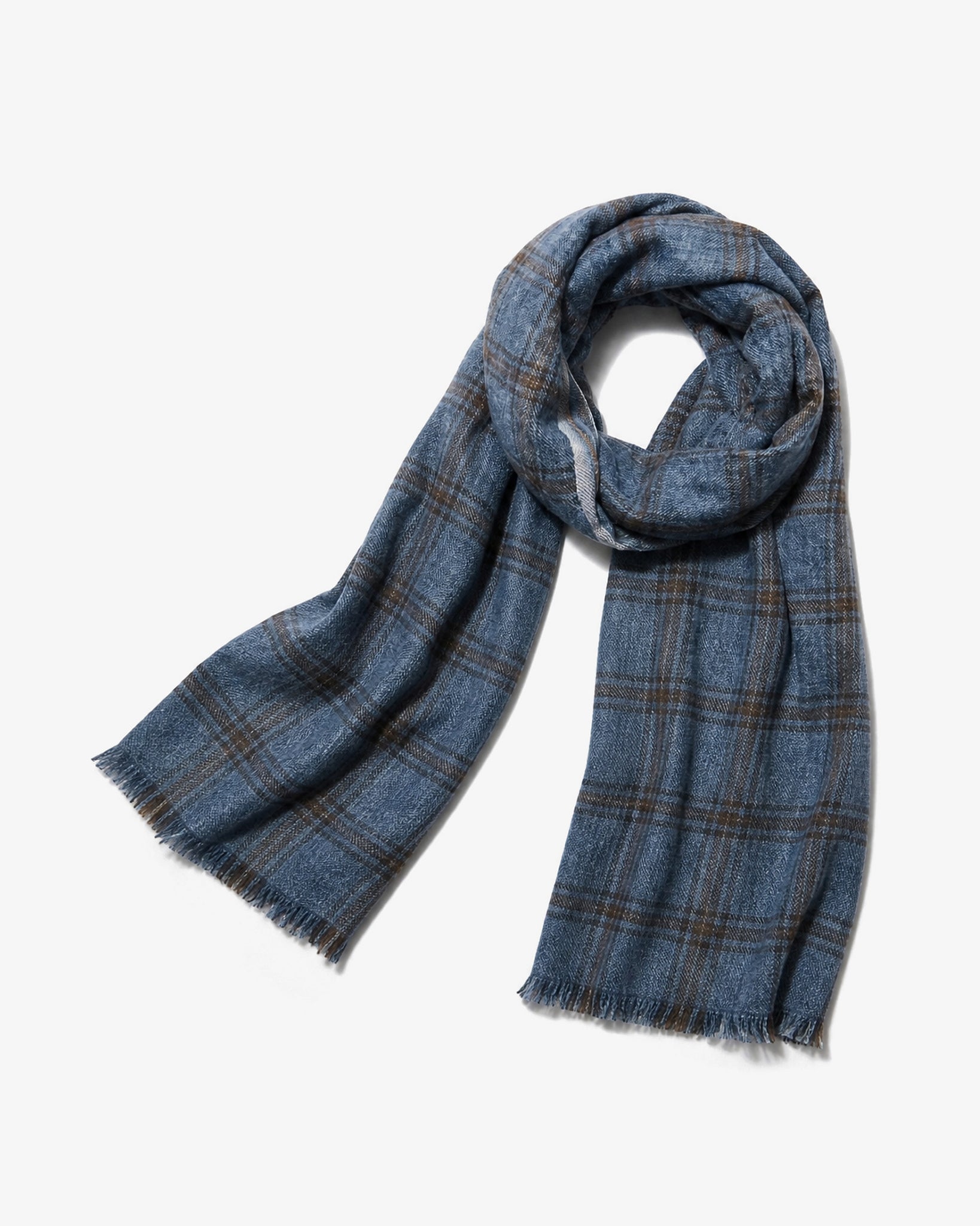 LAFAURIE LUCIA écharpe indigo 100% laine TU