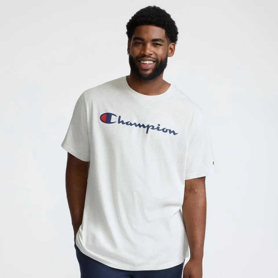 Champion Classic Graphic Script Logo t-shirt gris 3XL 100% coton