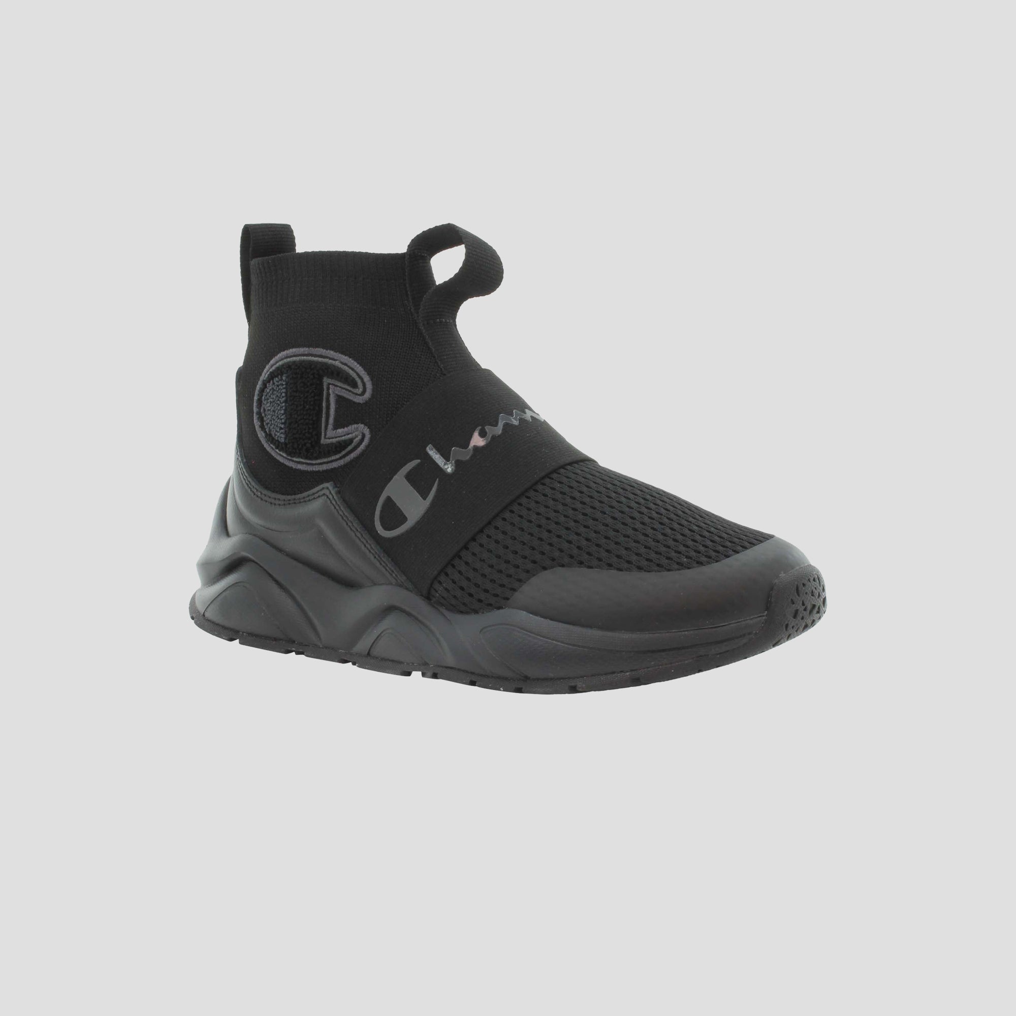 Champion Rally Pro baskets enfant noir stealth montantes