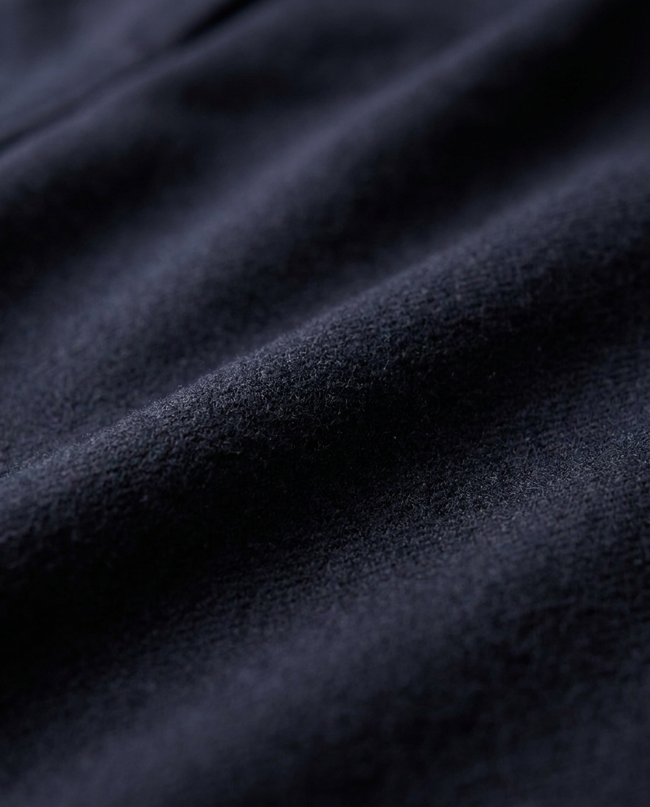 LAFAURIE MARCEL Flanelle pantalon navy laine vierge