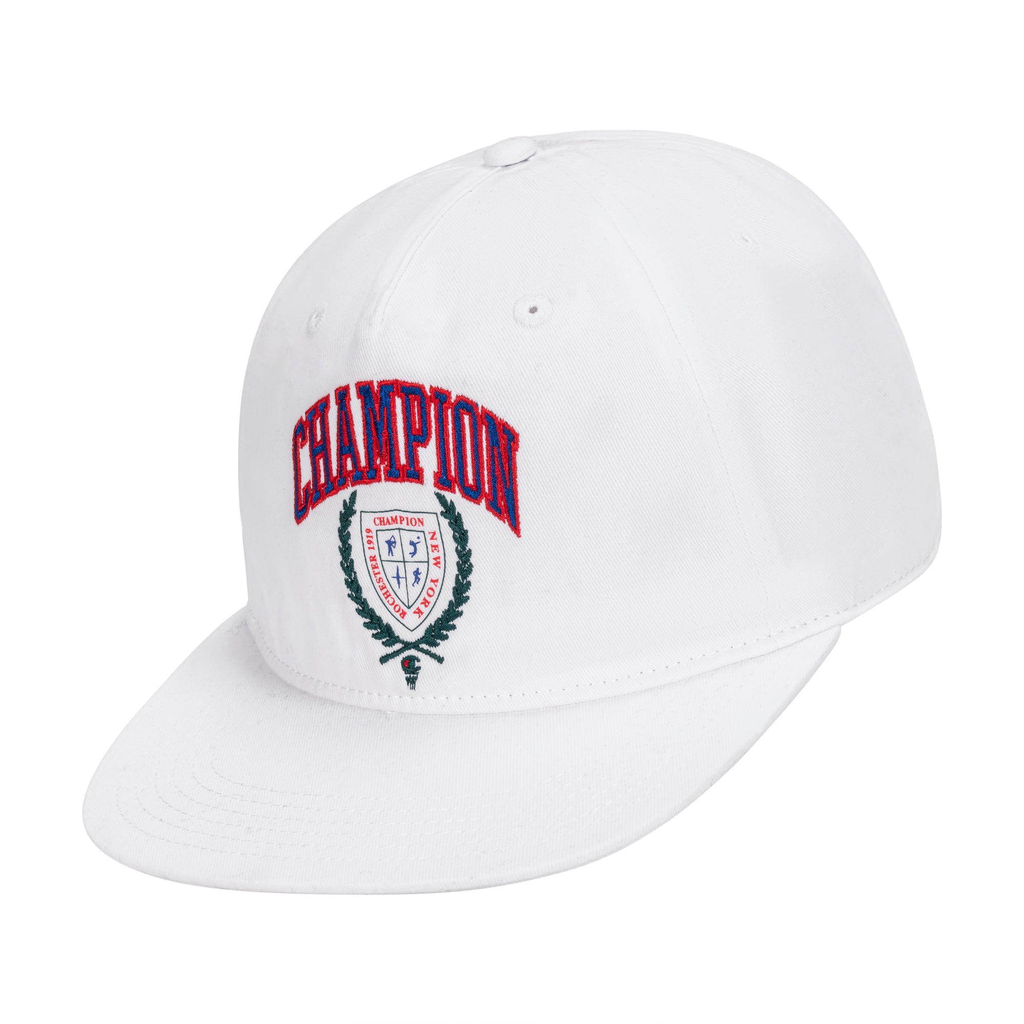 Champion Laurel Shield Flat Brim casquette blanche taille unique