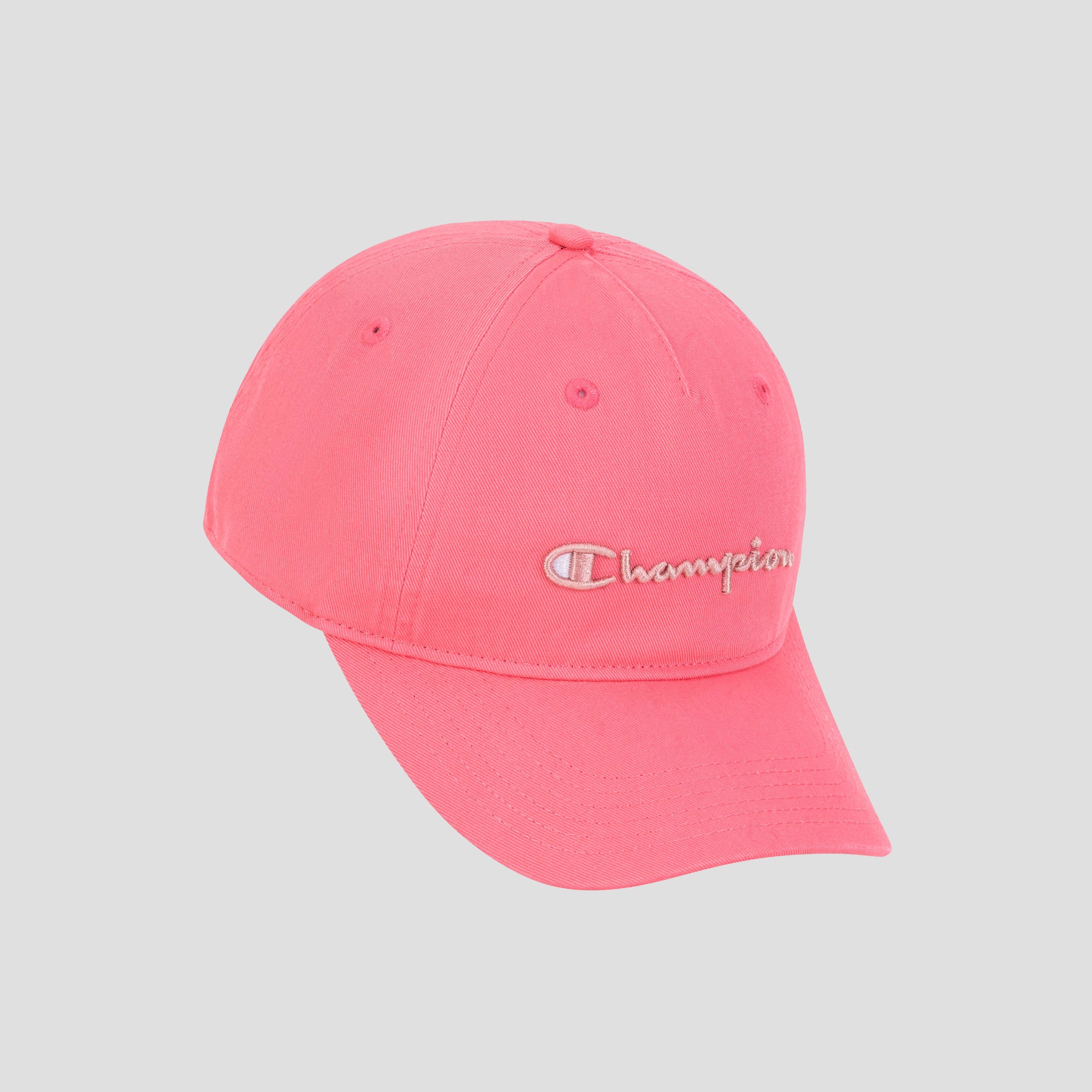 Champion Script Embroidery Adjustable Cap casquette corail coton