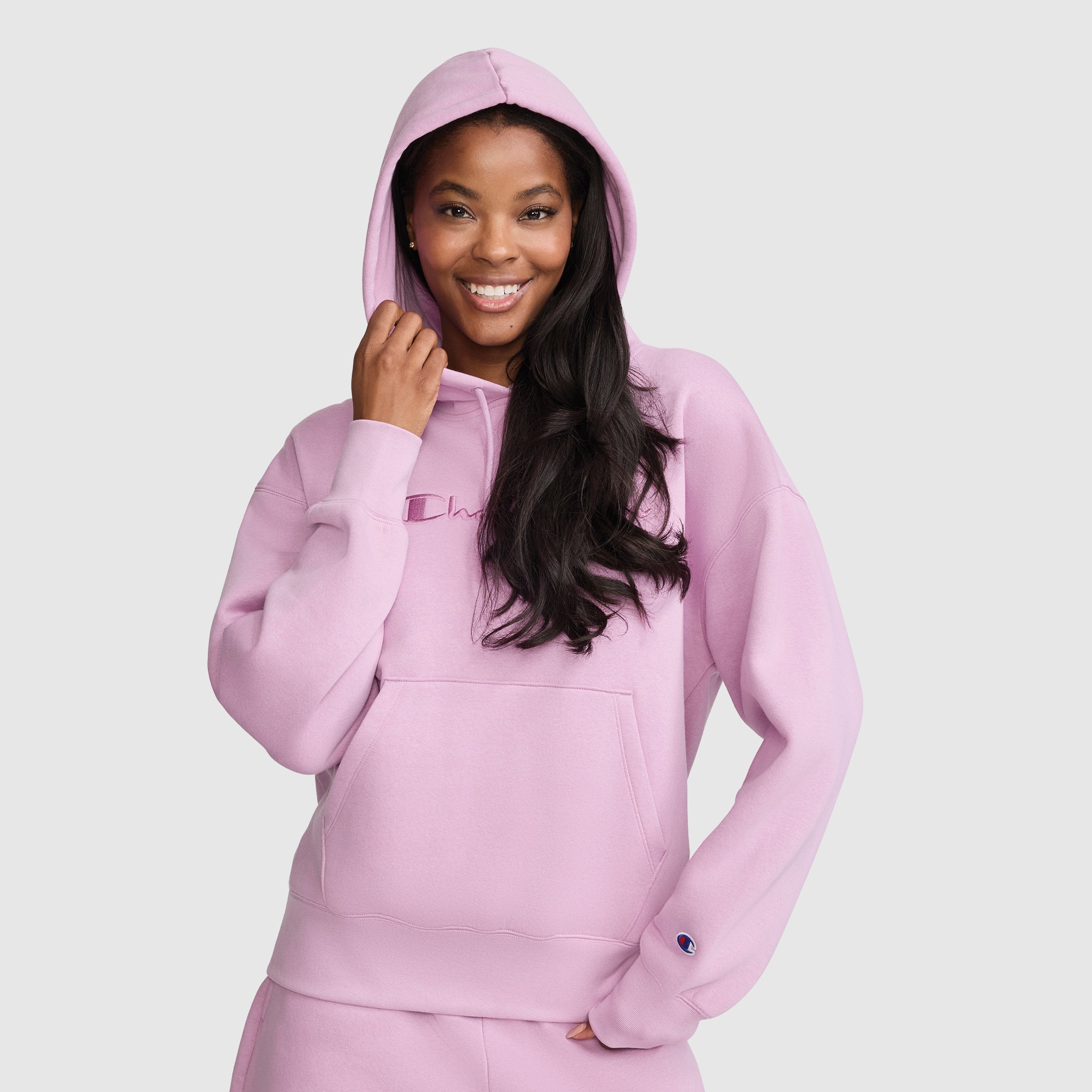 Champion Powerblend Freshman hoodie femme violet molleton