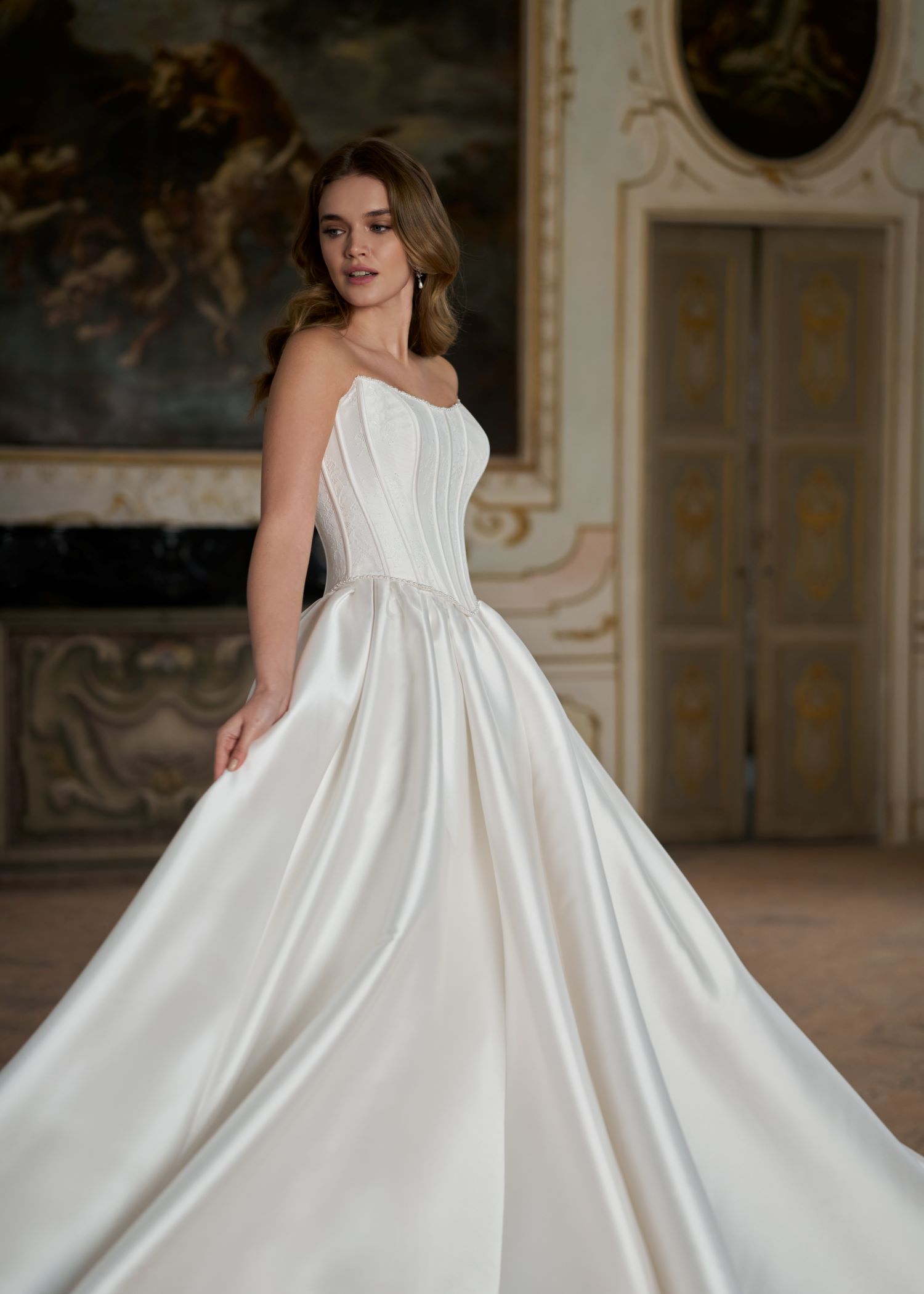 Hervé Paris Mix & Match Numa top de mariée dentelle