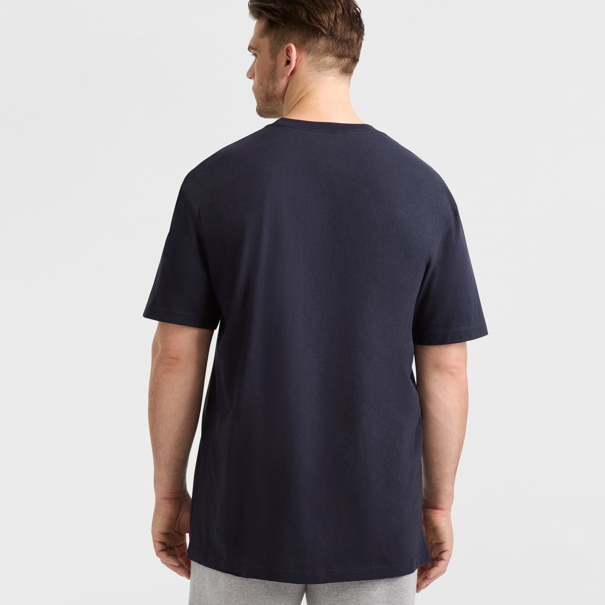 Champion Classic Graphic Script Logo t-shirt bleu marine LT coton
