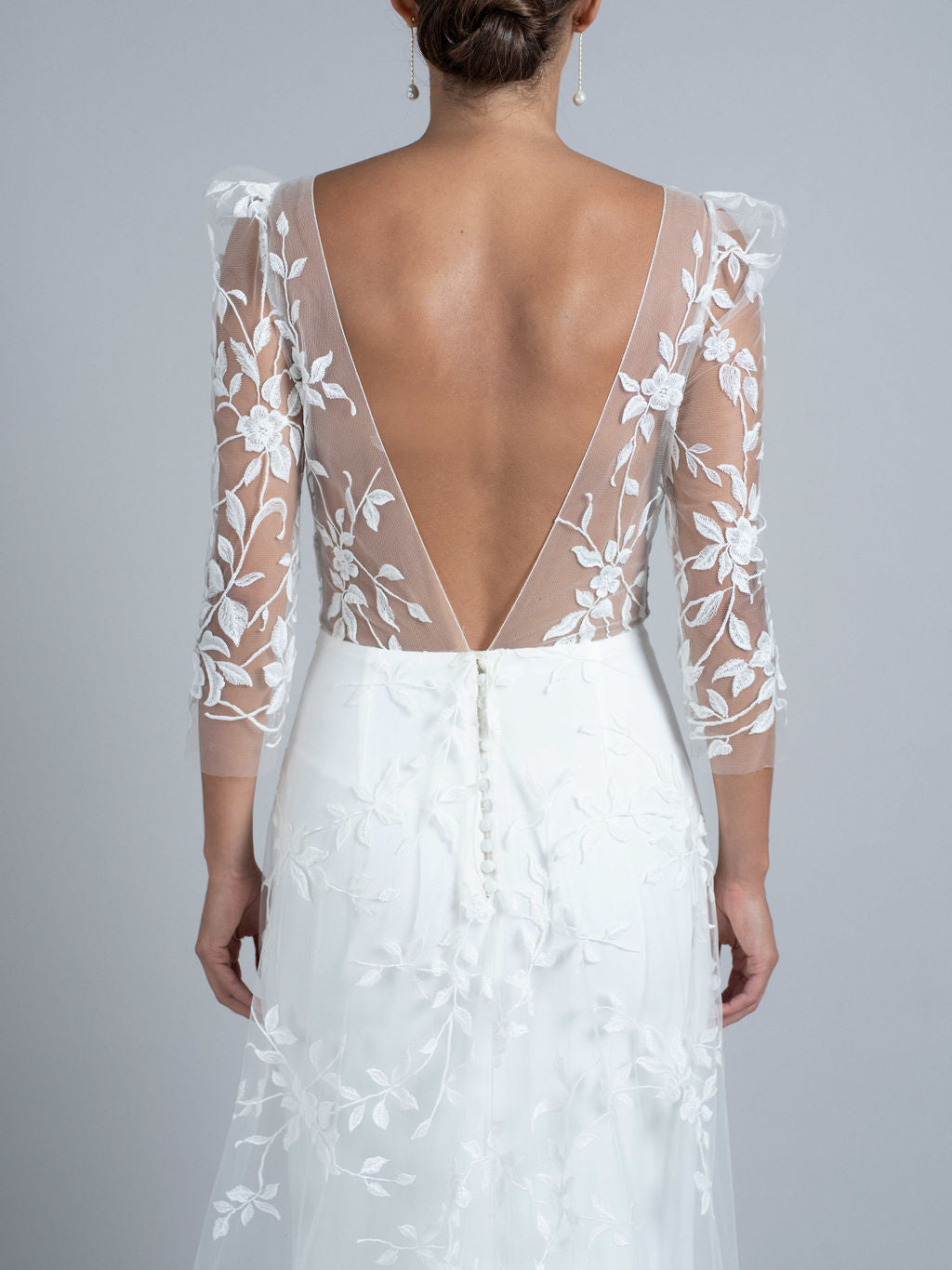 Rime Arodaky Bridal Palmer robe tulle brodé fleurs