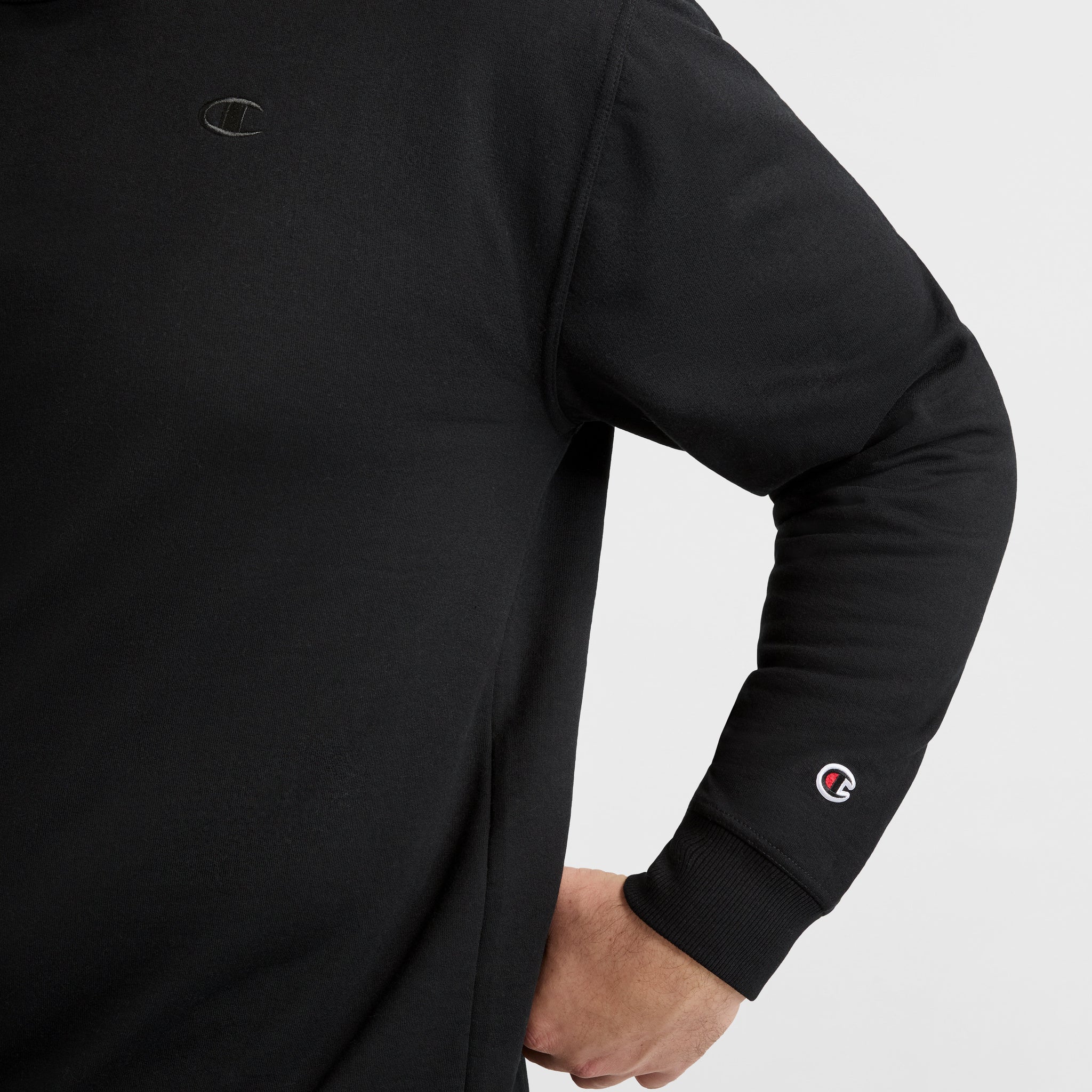 Champion Powerblend C Logo sweat noir grande taille