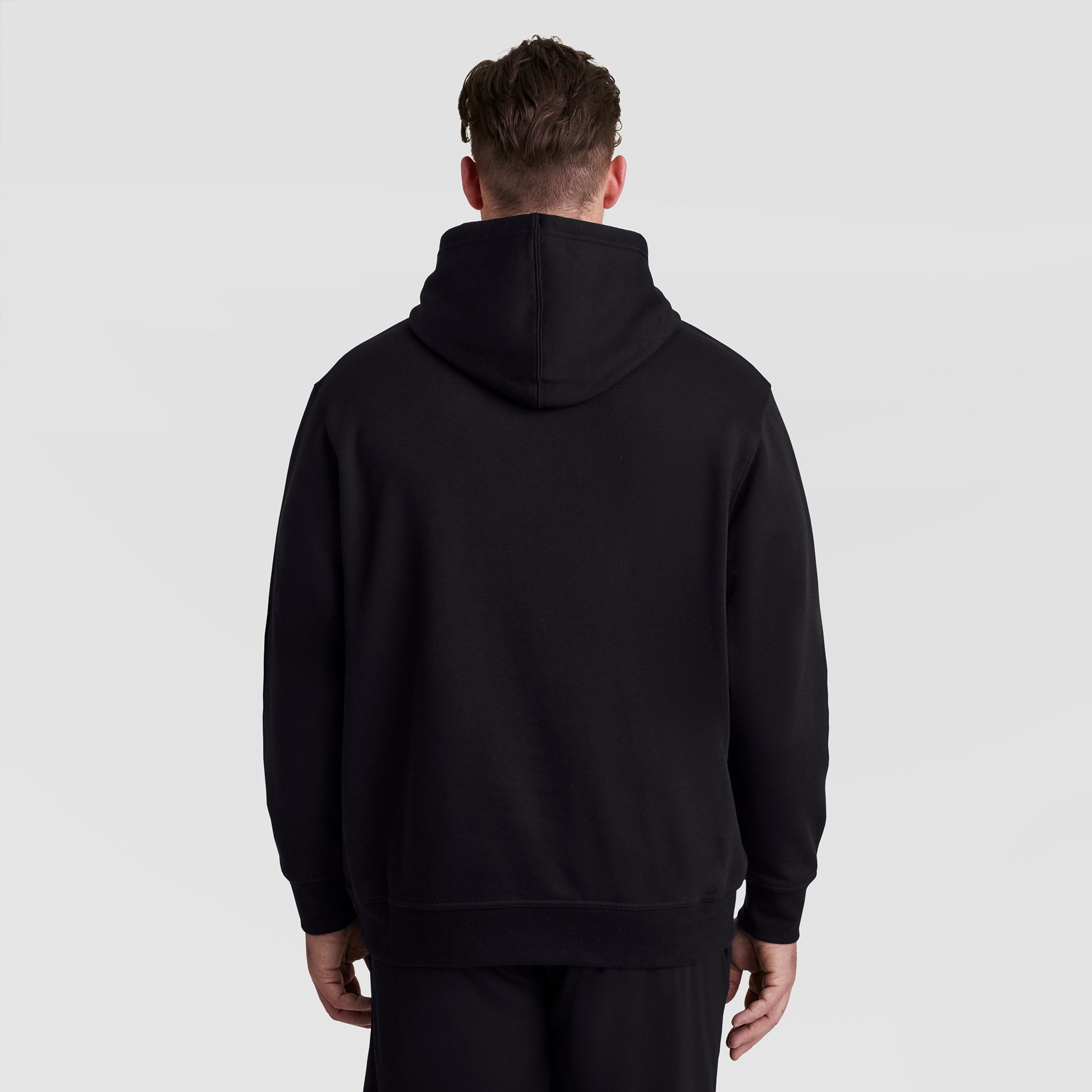Champion Powerblend hoodie sweat à capuche noir grande taille logo