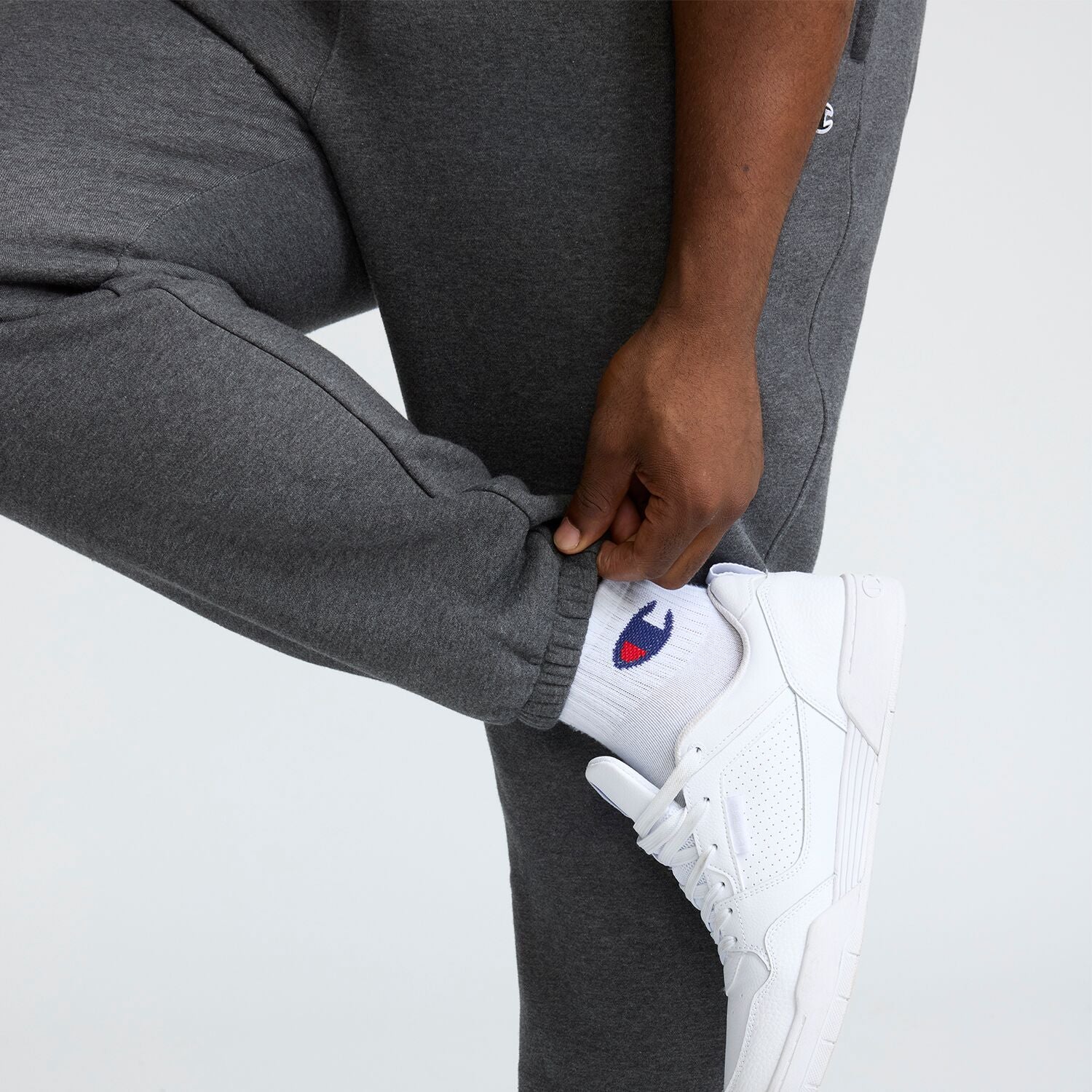 Champion Powerblend Pantalon Jogging Granite Heather