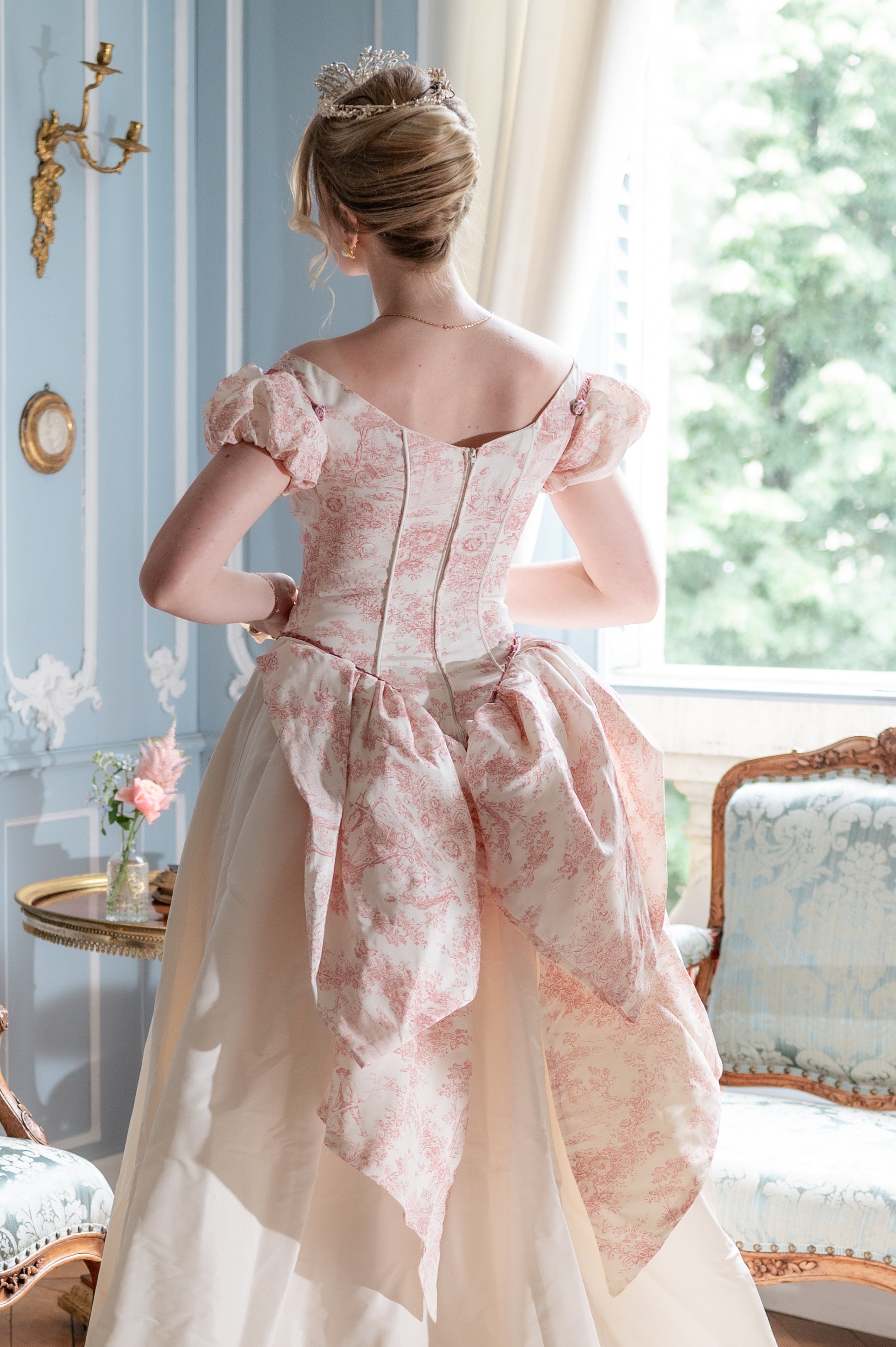 Solène Gisèle La mariée Robe Joséphine toile de Jouy 36