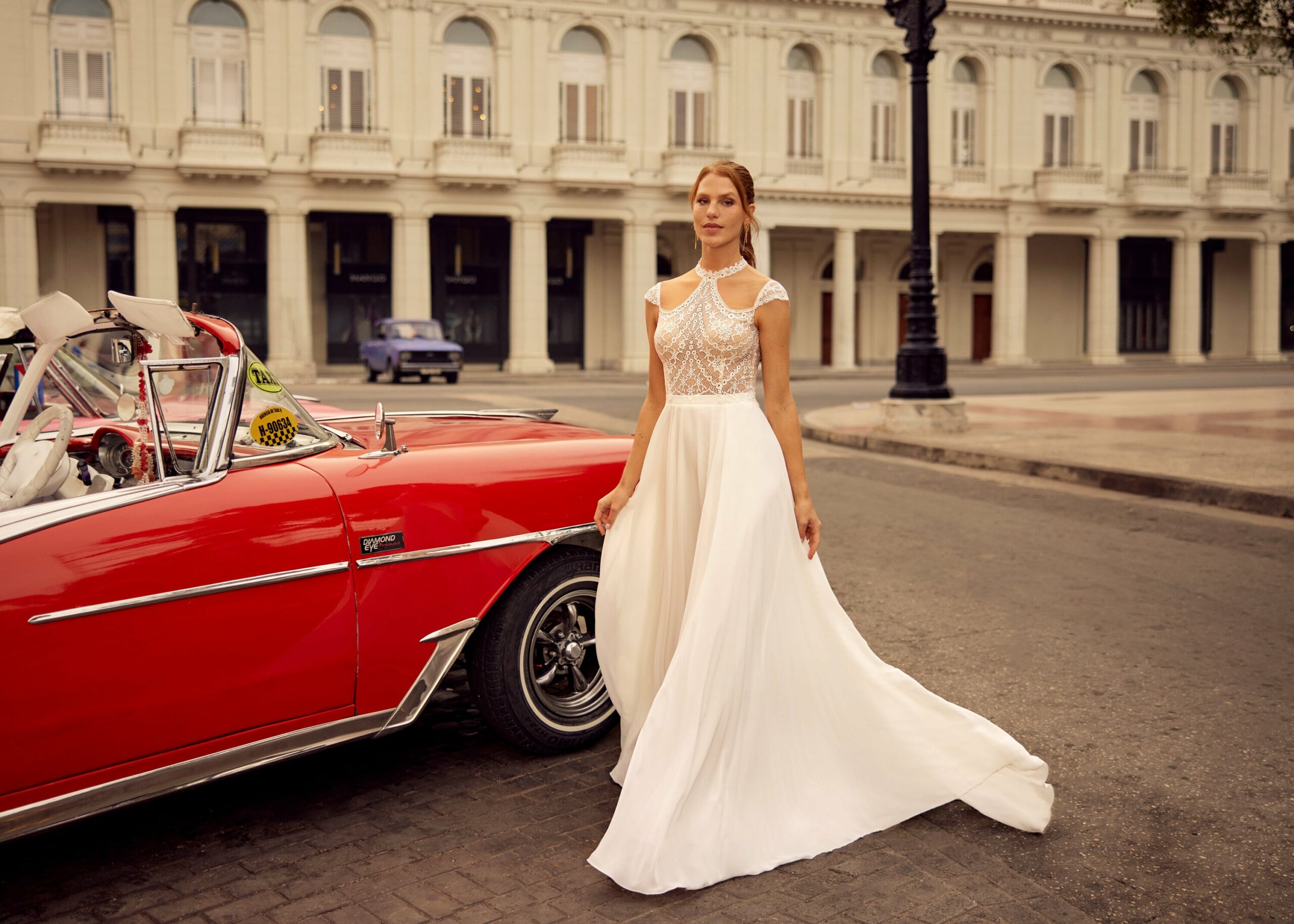Hervé Paris Libre Leah robe de mariée ivoire fluide