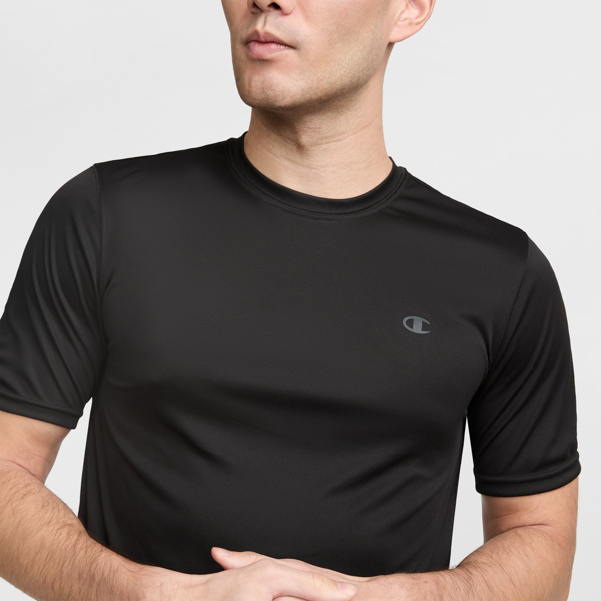 Champion Sport T-Shirt Reflective C Logo Black homme