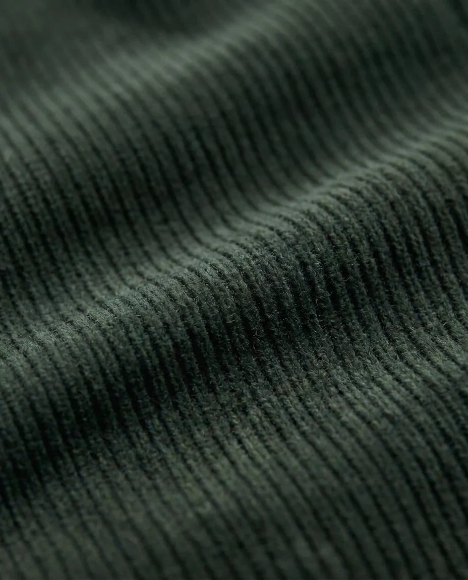 LAFAURIE CASSIUS Vert Chrome pantalon velours cotelé ajusté