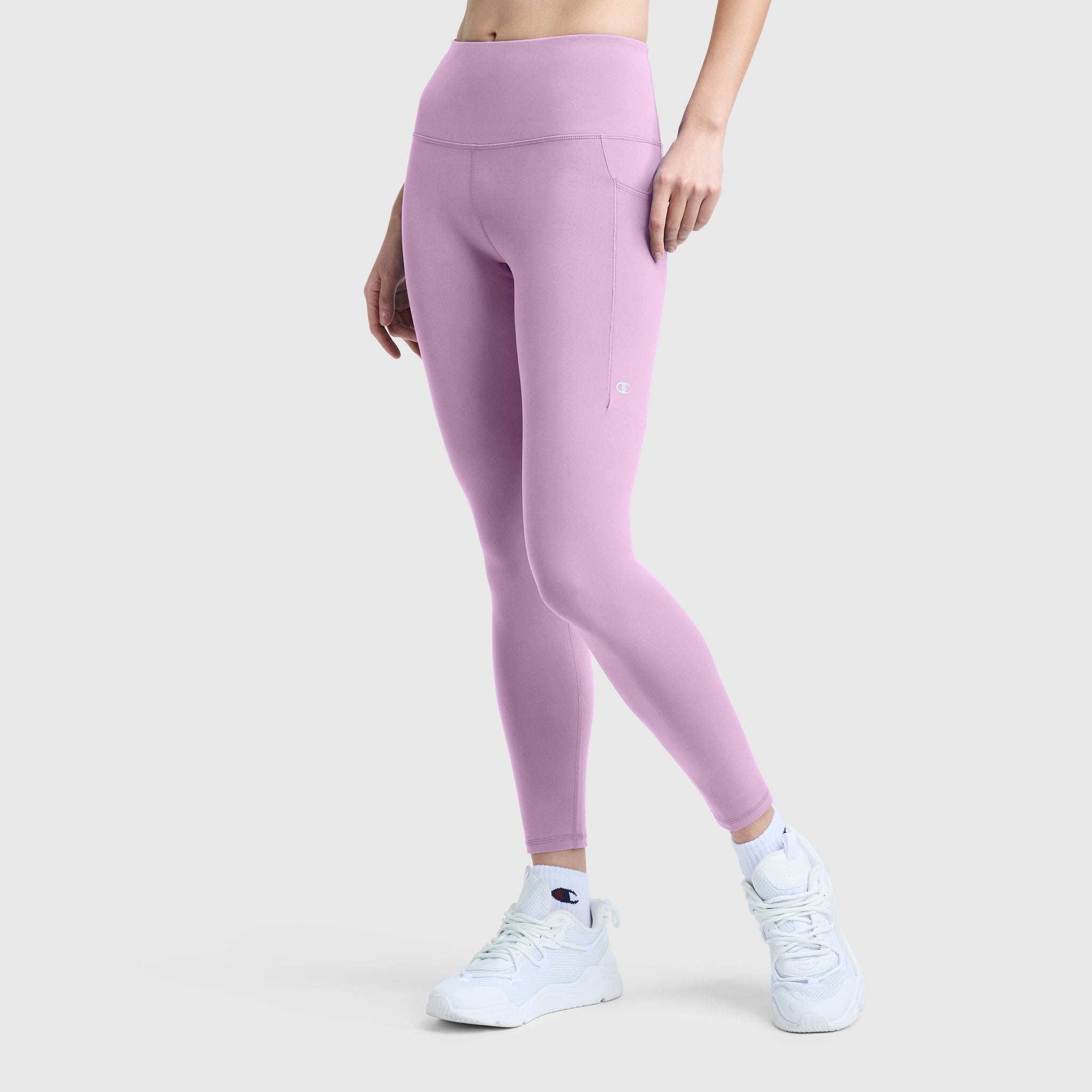 Champion Leggings C Logo legging violet Smoky Grape poches