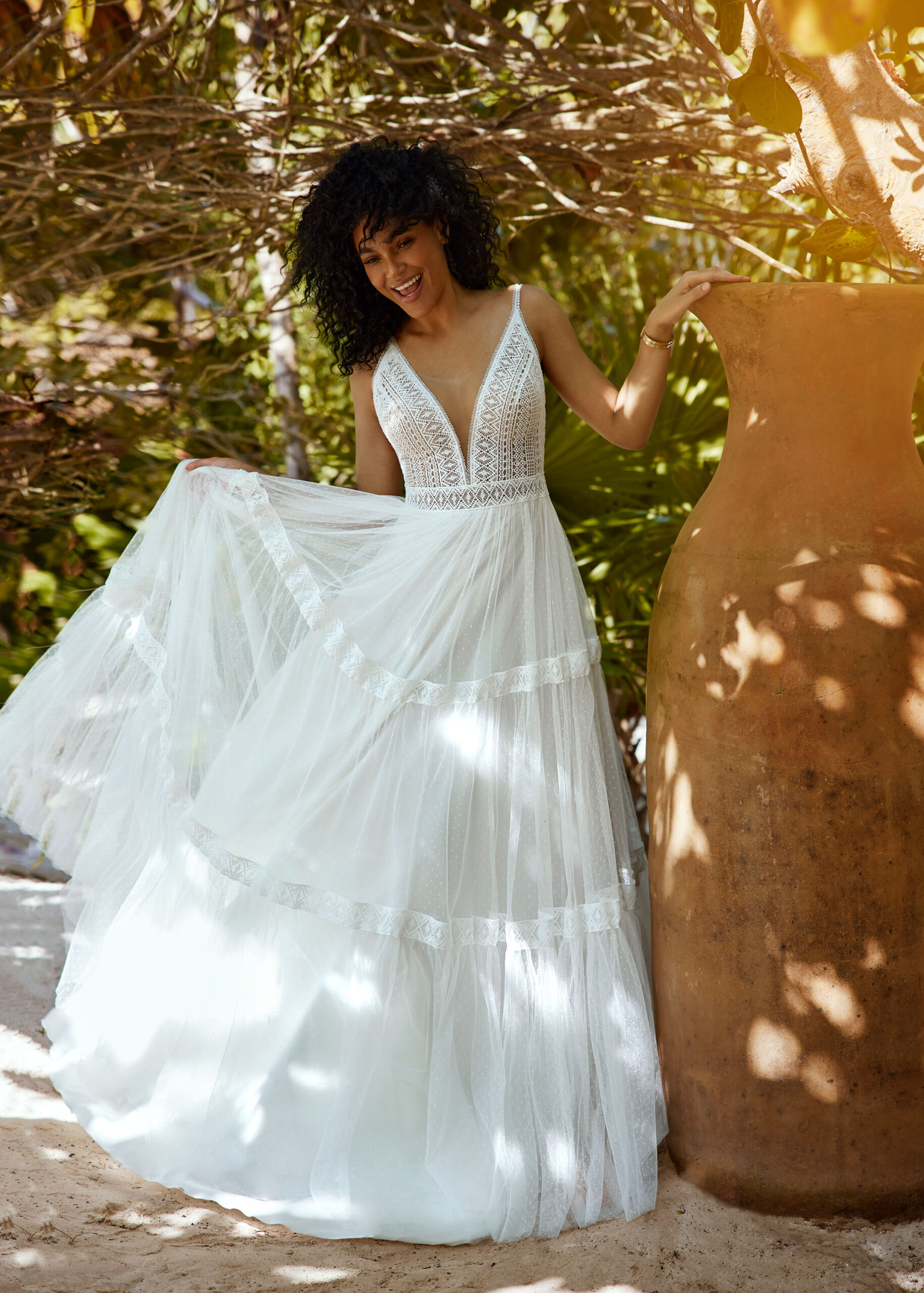 Hervé Paris Mystical Bruna robe de mariée bohème