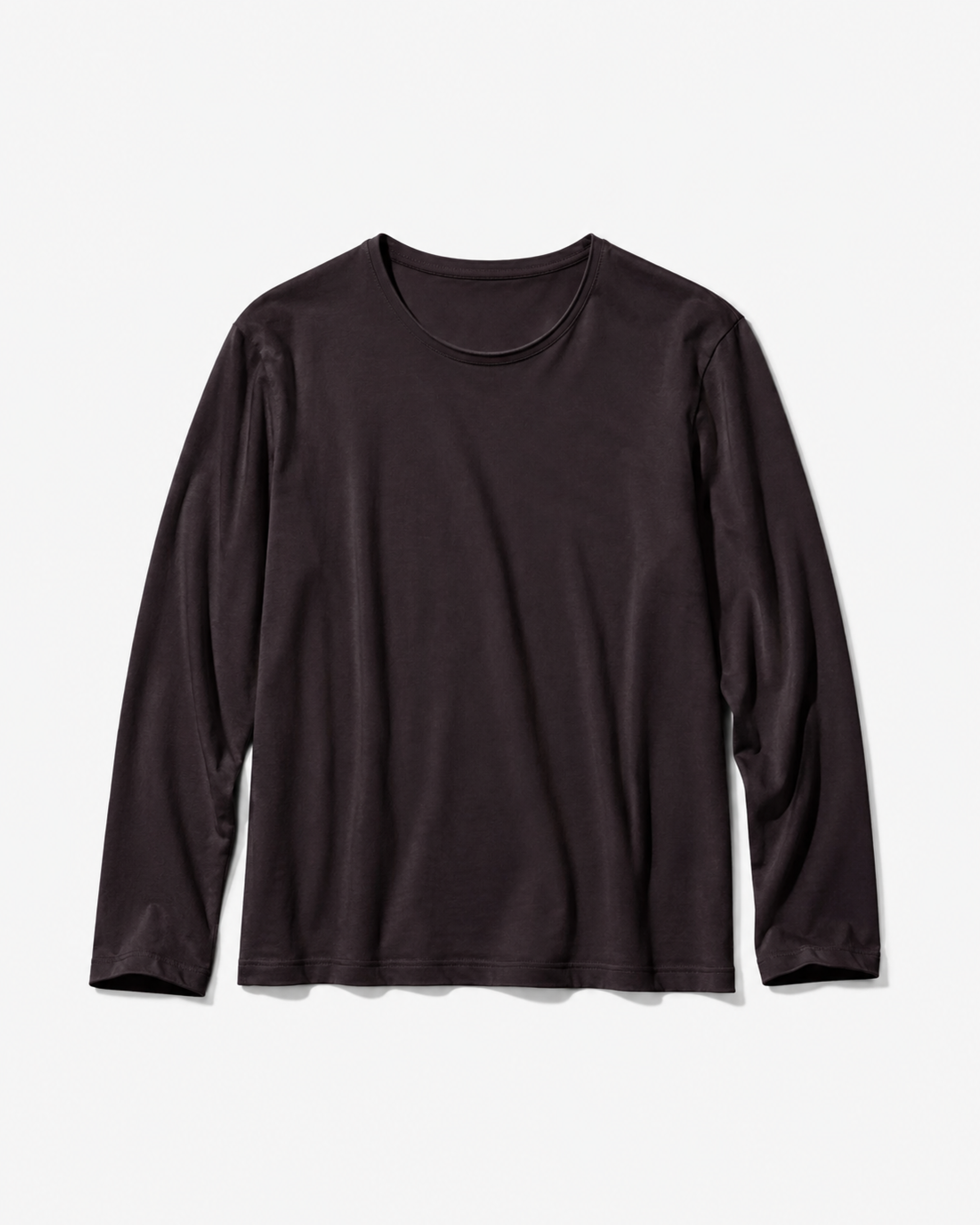 LAFAURIE ACHILLE t-shirt dark prune coton manches longues