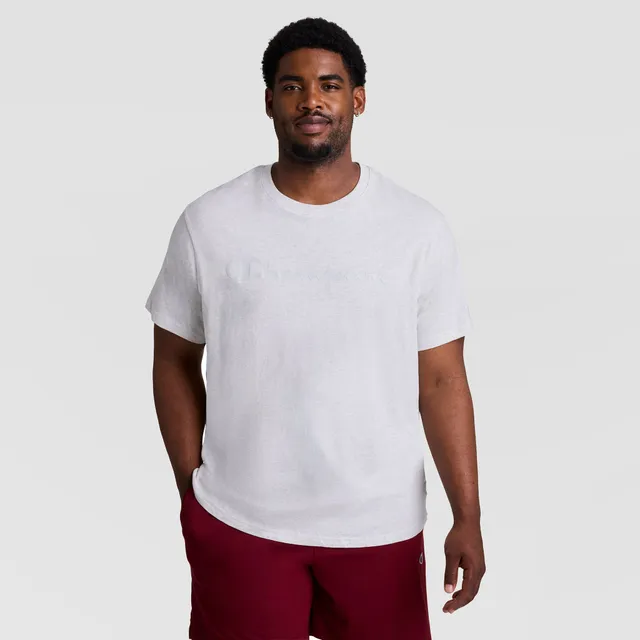 Champion Classic Graphic Big Tall t-shirt homme gris chiné coton
