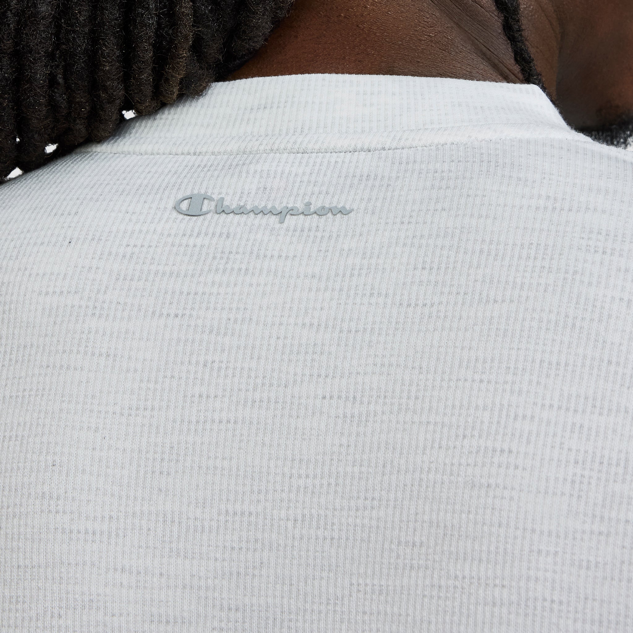 Champion Sport Sweat Homme Gris Platinum Silver Heather