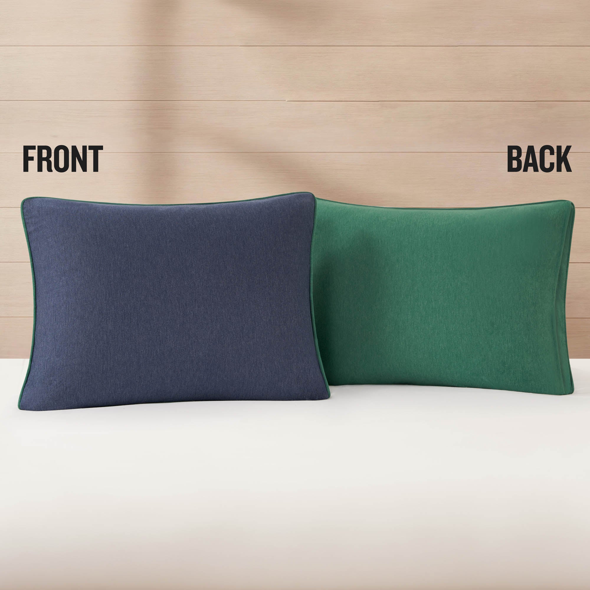Champion Jersey parure couette réversible bleu vert