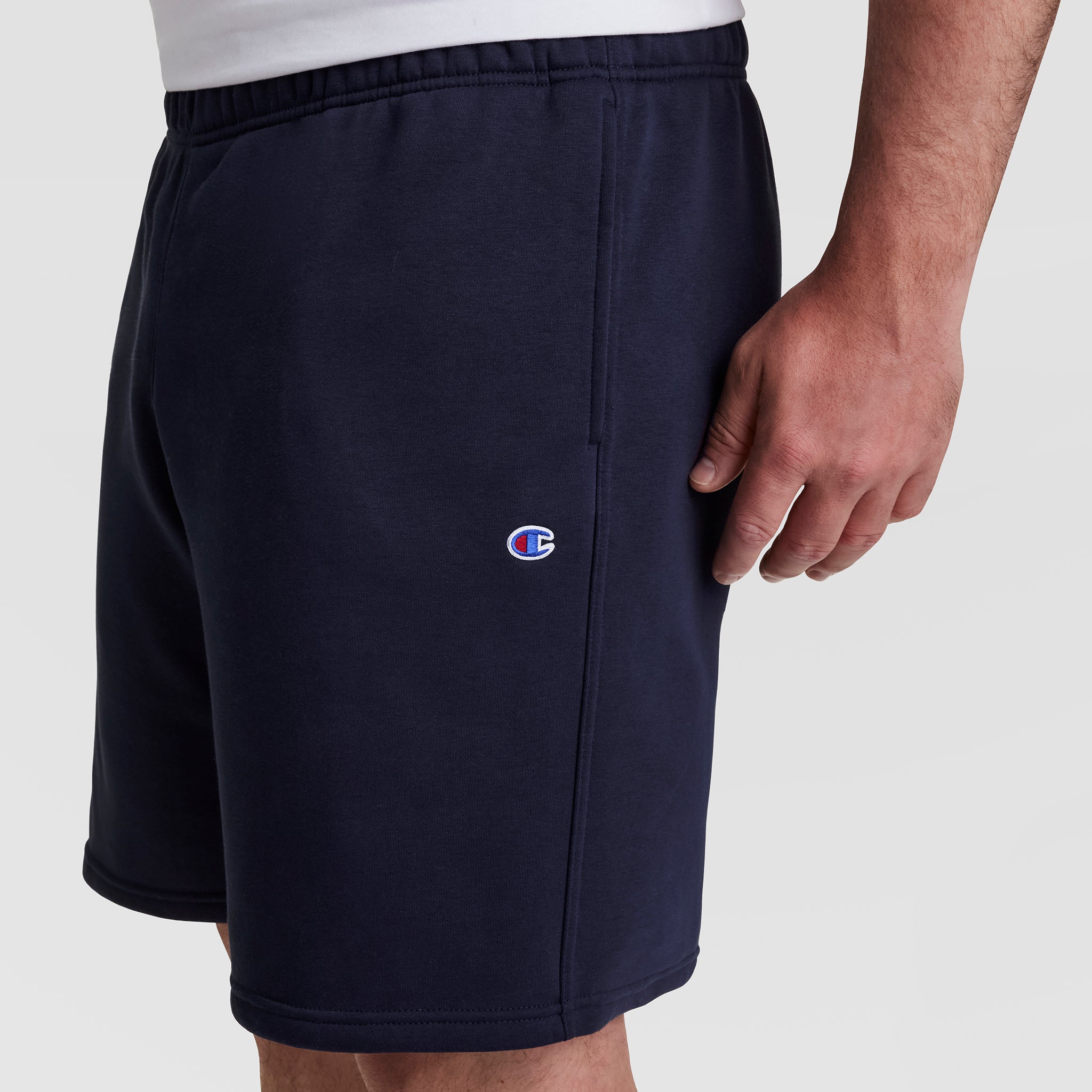 Champion Powerblend Short molletonné marine grande taille