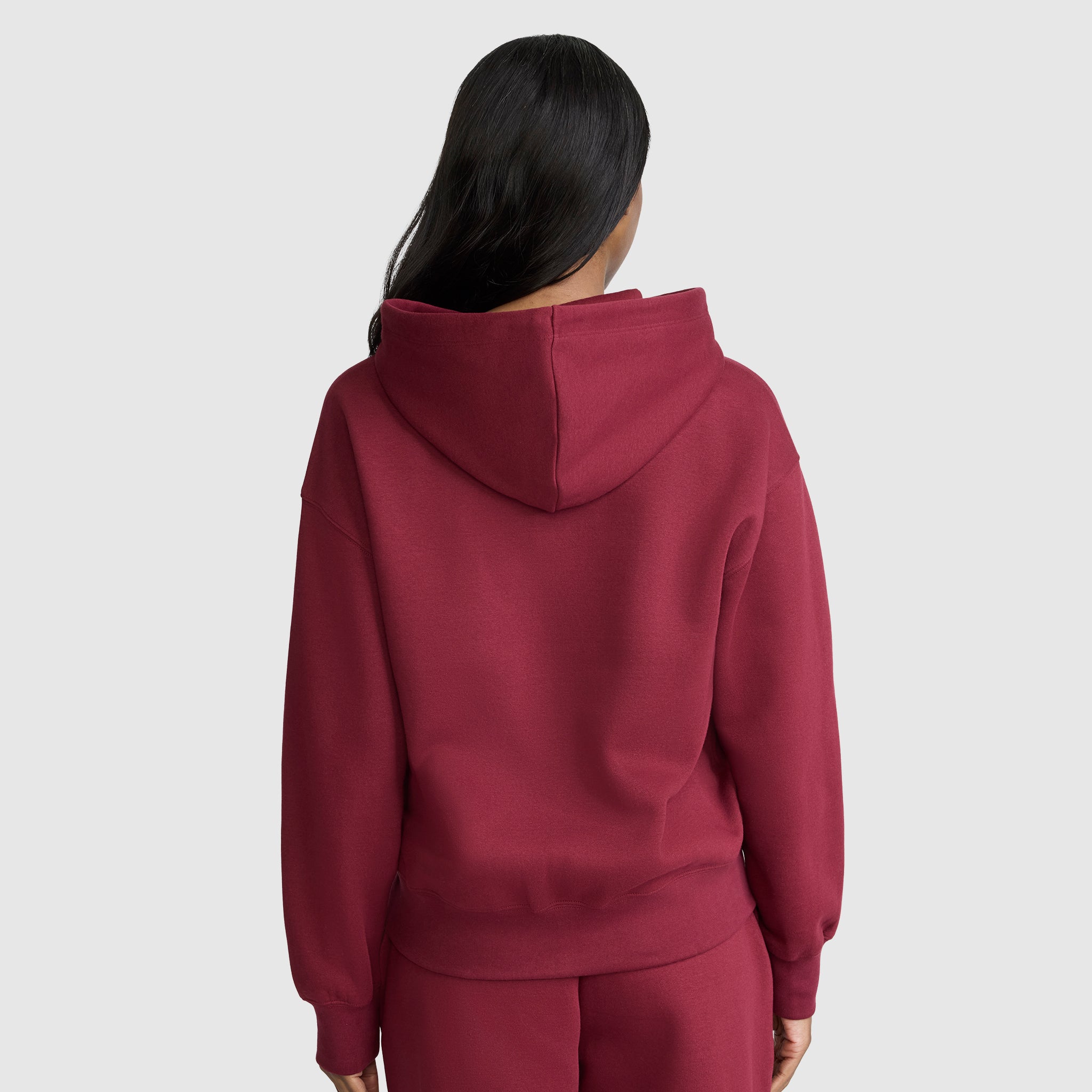 Champion Powerblend sweat zippé à capuche Cabernet femme molleton