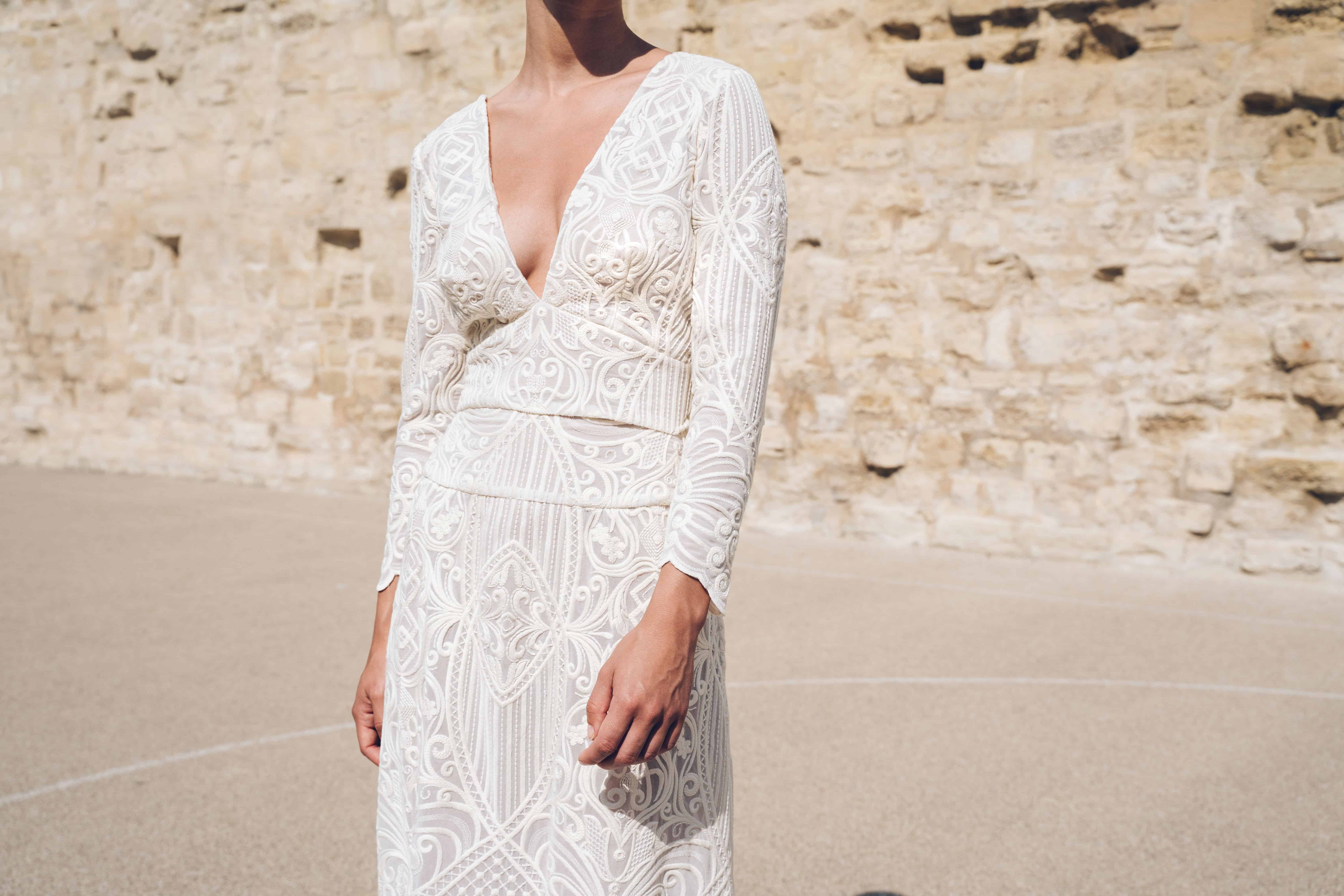 Maison Floret Prêt-à-marier Derry top broderie mariage