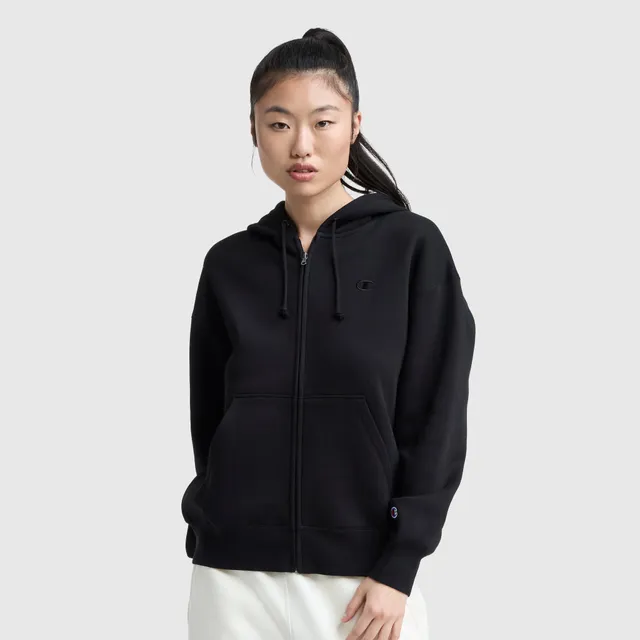 Champion Powerblend sweat zippé femme noir molleton