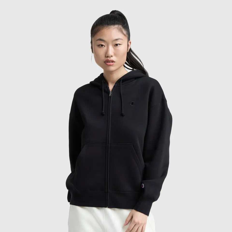 Champion Powerblend sweat zippé femme noir molleton